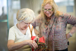 a workshop in the open studios