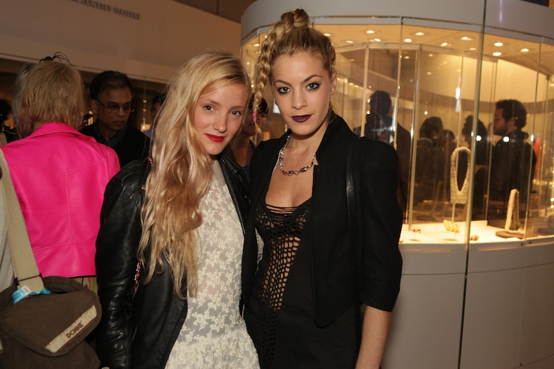 DJ Chelsea Leyland and friend pose on the Second Floor.