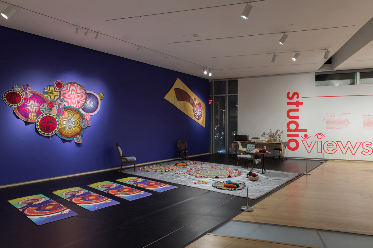 Installation view of