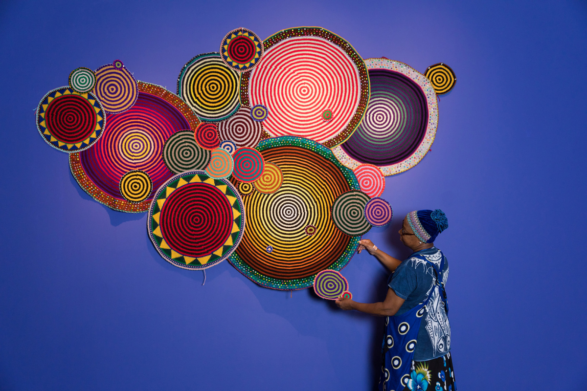 Installation view of