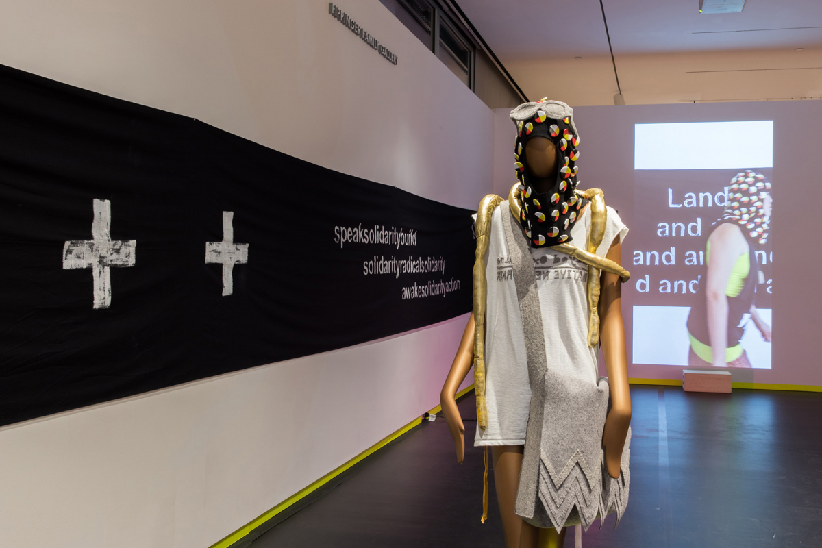 Installation view of