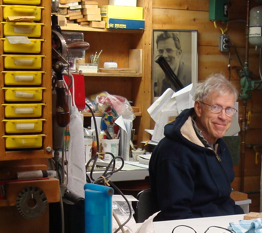J. Fred Woell in his studio