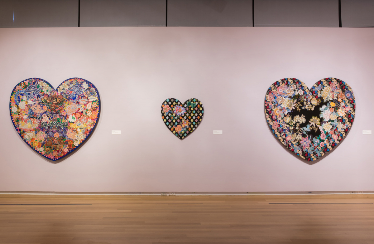 Installation view of <em>Surface/Depth: The Decorative After Miriam Schapiro</em>